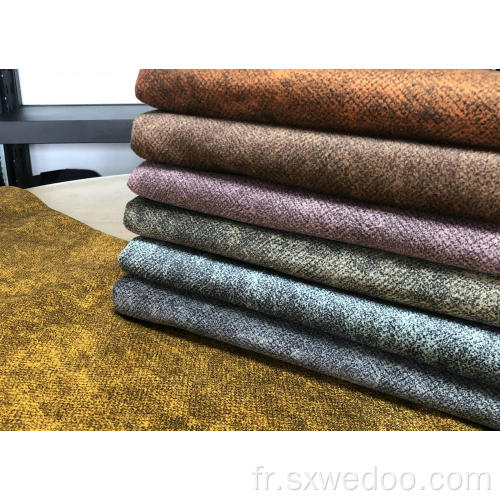 Tissu tricoté à 100% à 100% en polyester pour canapé